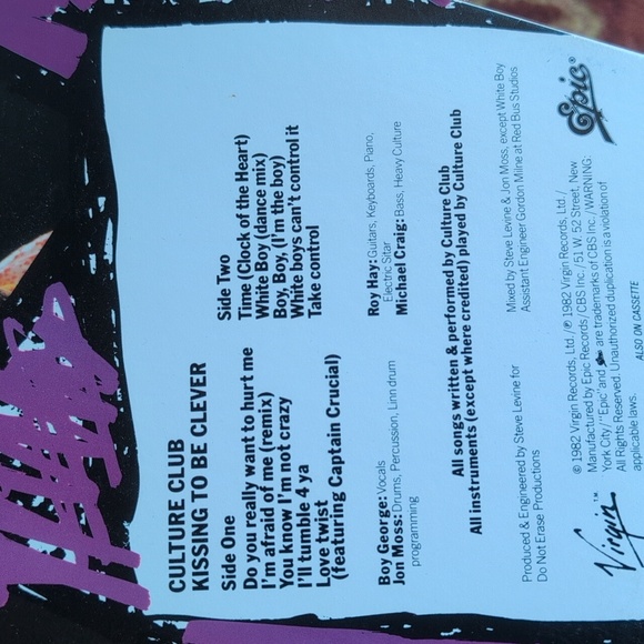 "3"Culture Club Vintage Vinyl Record's - Picture 7 of 15